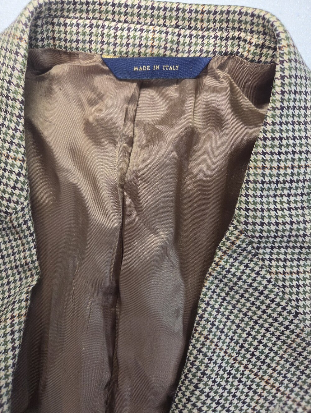 Brooks Brothers Made In Italy Lambswool Houndstooth Sport Coat 43R - Picture 3 of 10